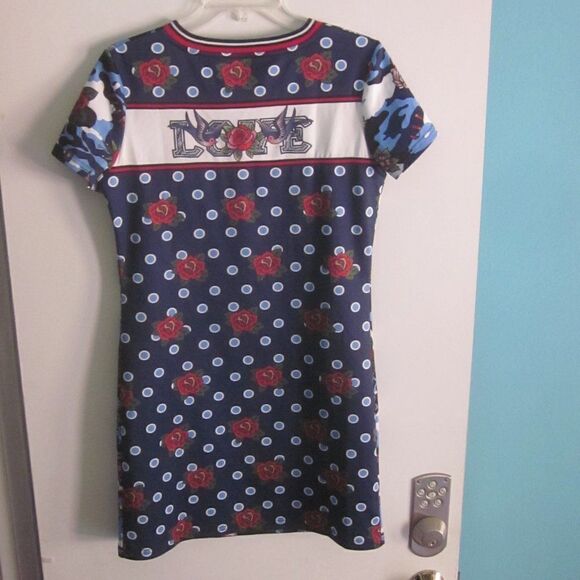 Rosalita McGee Womens Size S Pullover Stretch Shift Dress - Spanish Brand -38" B - Picture 2 of 13